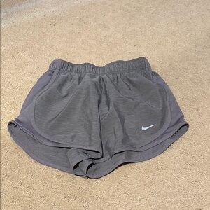 Nike Gray Athletic Shorts with Elastic Waistband